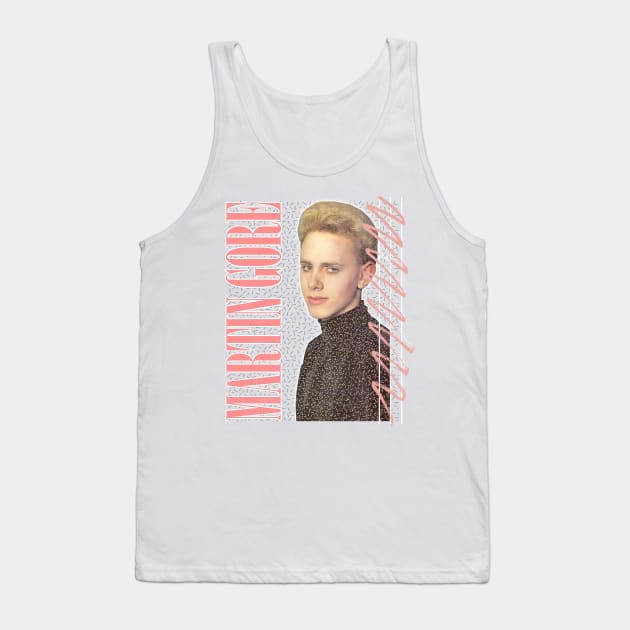 Martin Gore / 80s Aesthetic Retro Fan Design Tank Top by DankFutura